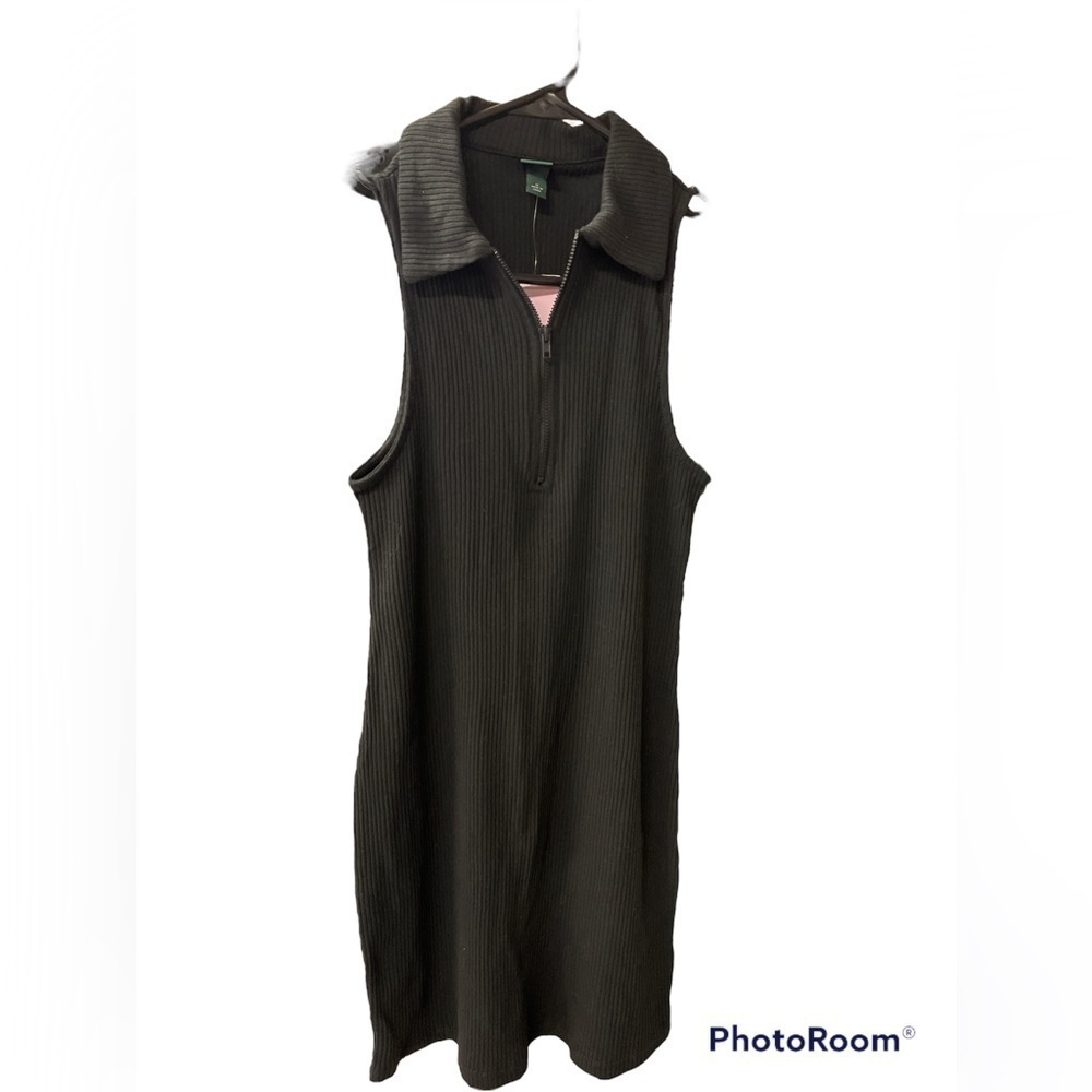 WILD Fable Women’s Black Sleeveless Shirt Dress